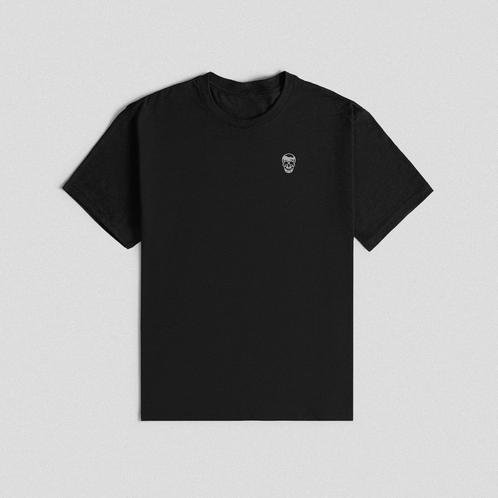 CORE SKULL SHIRT - BLACK/WHITE